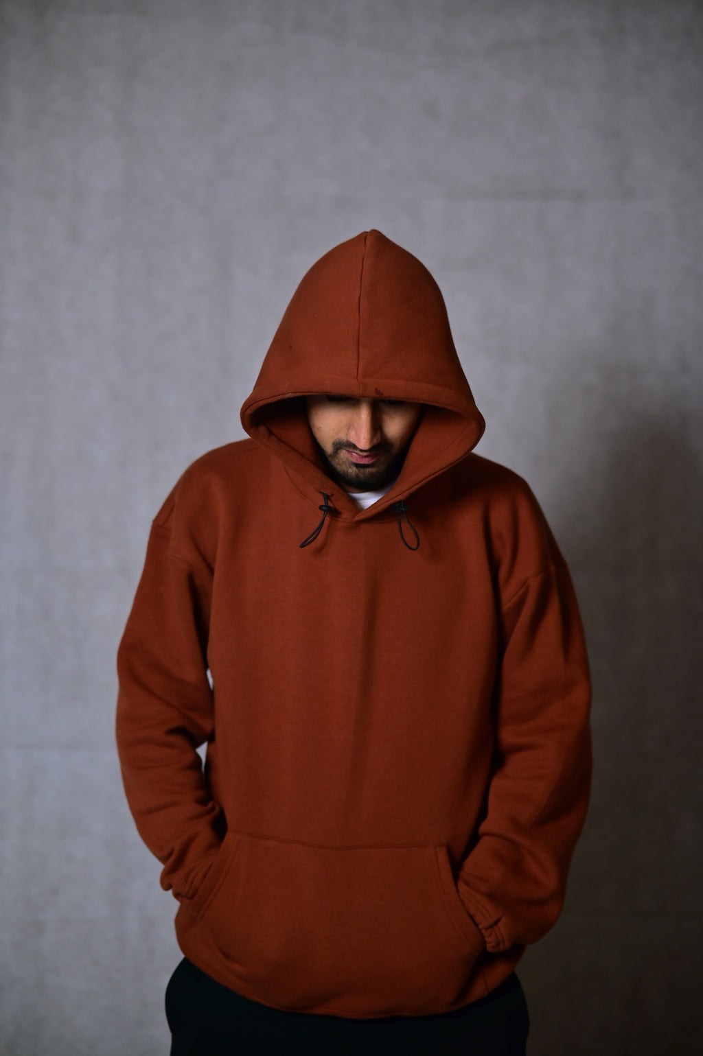 NC Essential Rust Brown Hoodie – Oversized Fit – North Collection